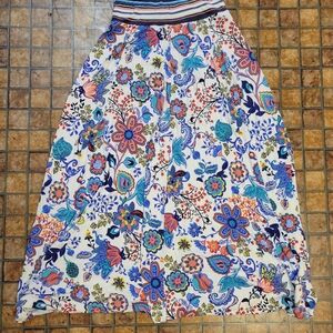 Floral Maxi Skirt - Multicolor